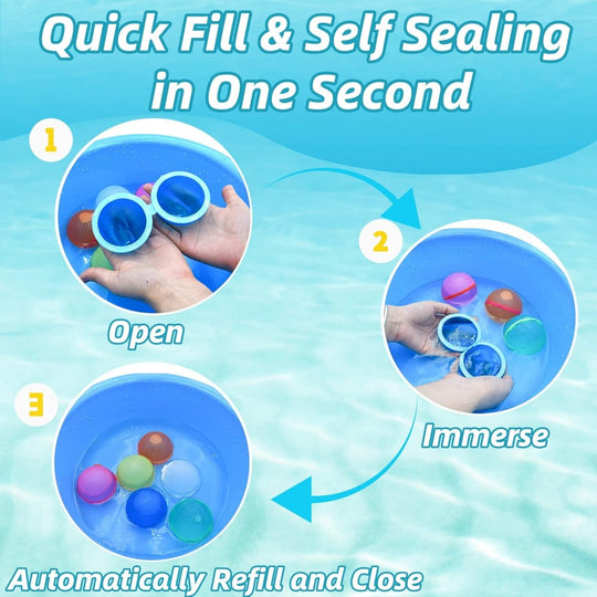 6/ 12 pcs Reusable Water Balloons