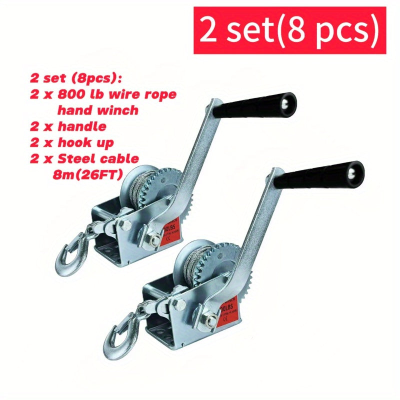 1 / 2 set Hand Winch, 800lbs