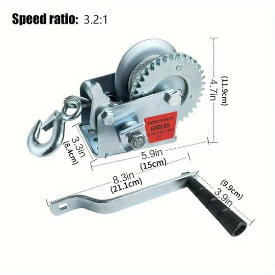 1 / 2 set Hand Winch, 600lbs