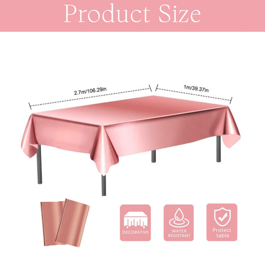 Tablecloths, Rose Gold 100 X 270 Cm