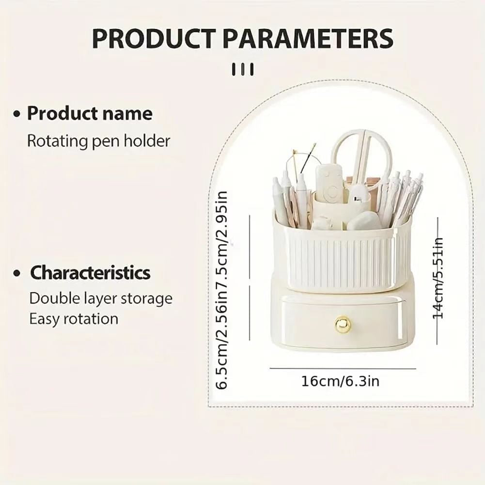 360° Rotating Makeup Organizer