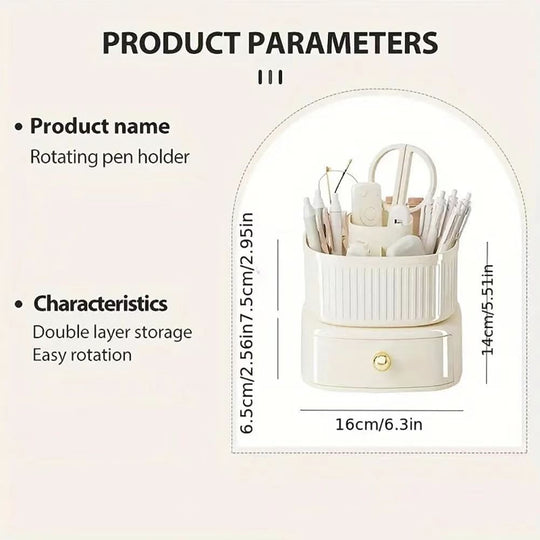 360° Rotating Makeup Organizer