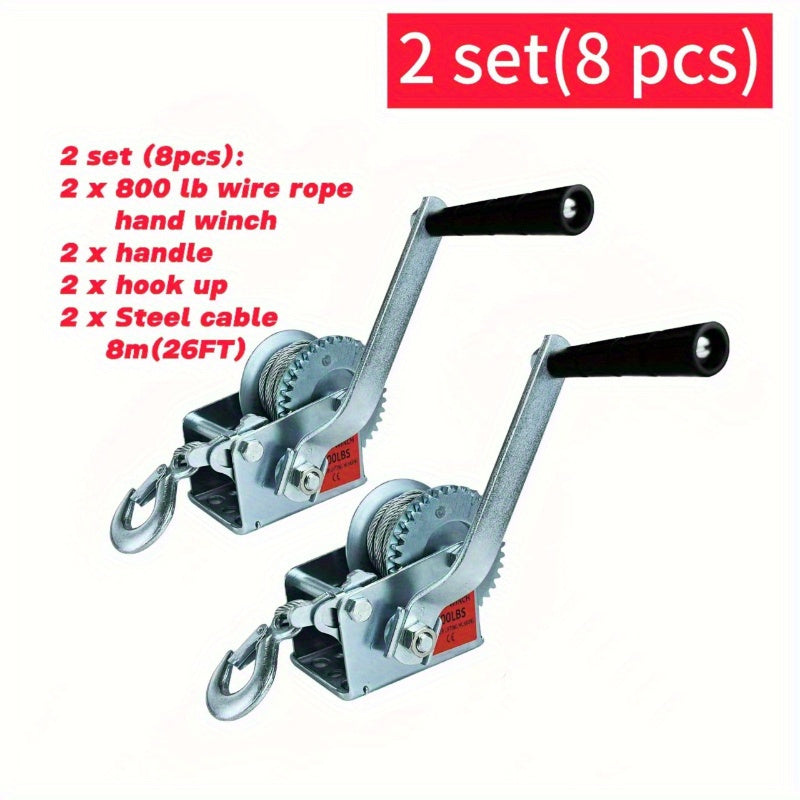 1 / 2 set Hand Winch, 800lbs