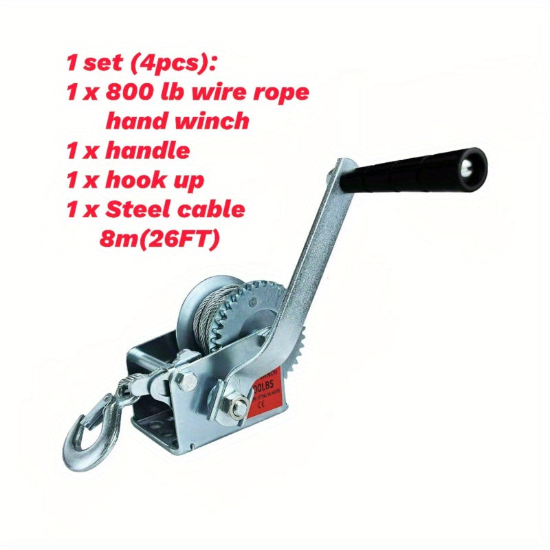 1 / 2 set Hand Winch, 800lbs