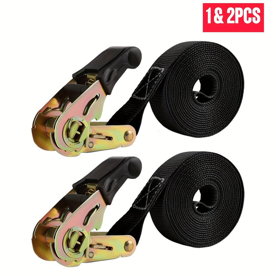 1&2 Pack Ratchet Tie Down Straps, 6M X 25mm