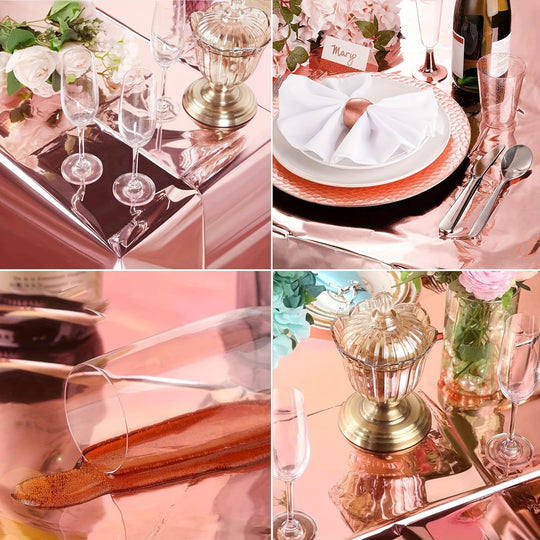Tablecloths, Rose Gold 100 X 270 Cm