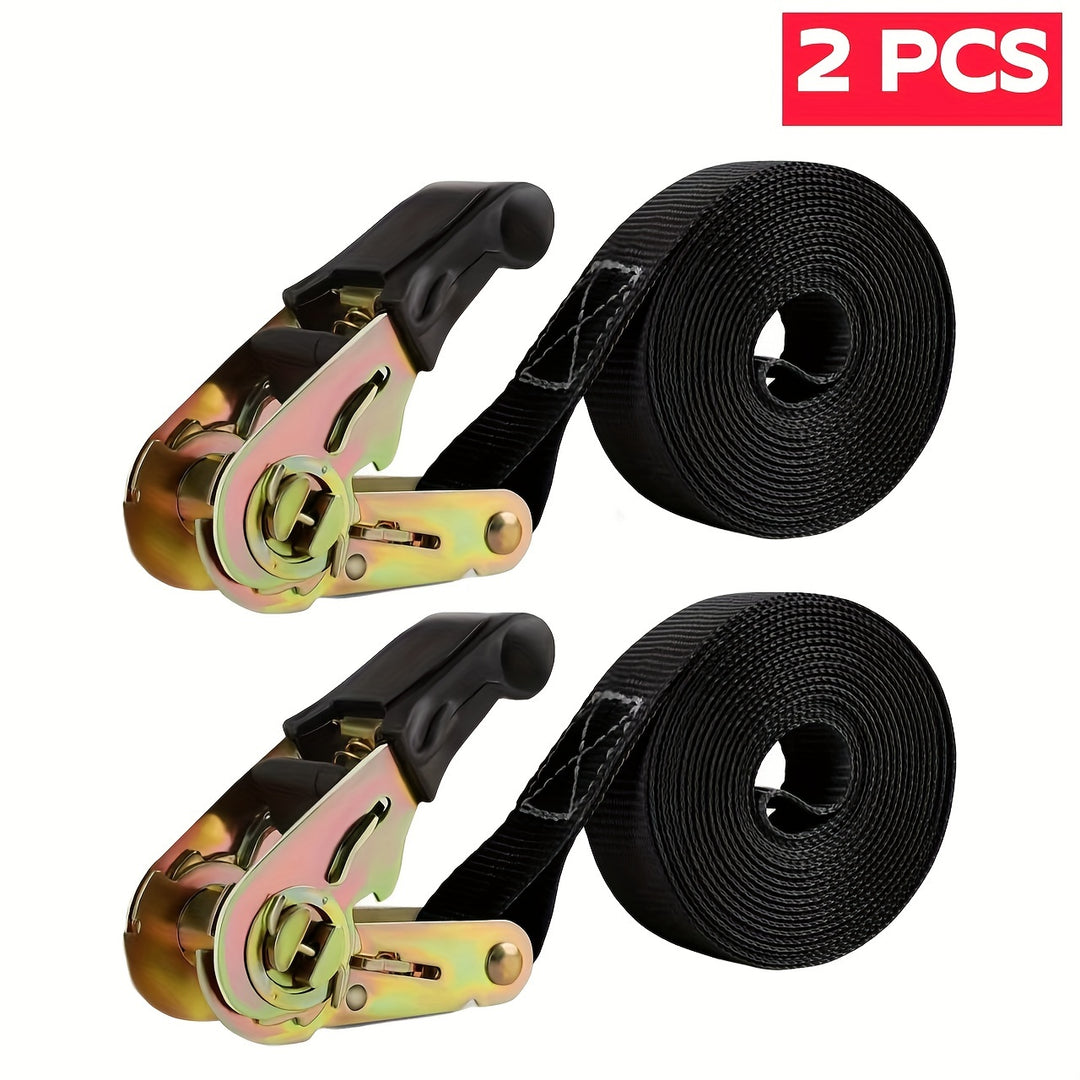 1&2 Pack Ratchet Tie Down Straps, 6M X 25mm