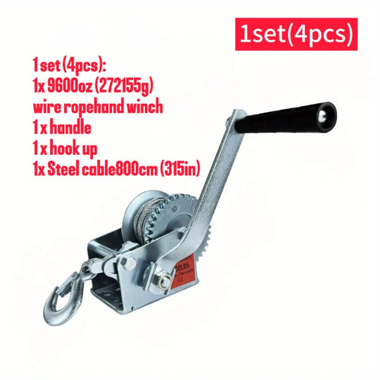 1 / 2 set Hand Winch, 600lbs